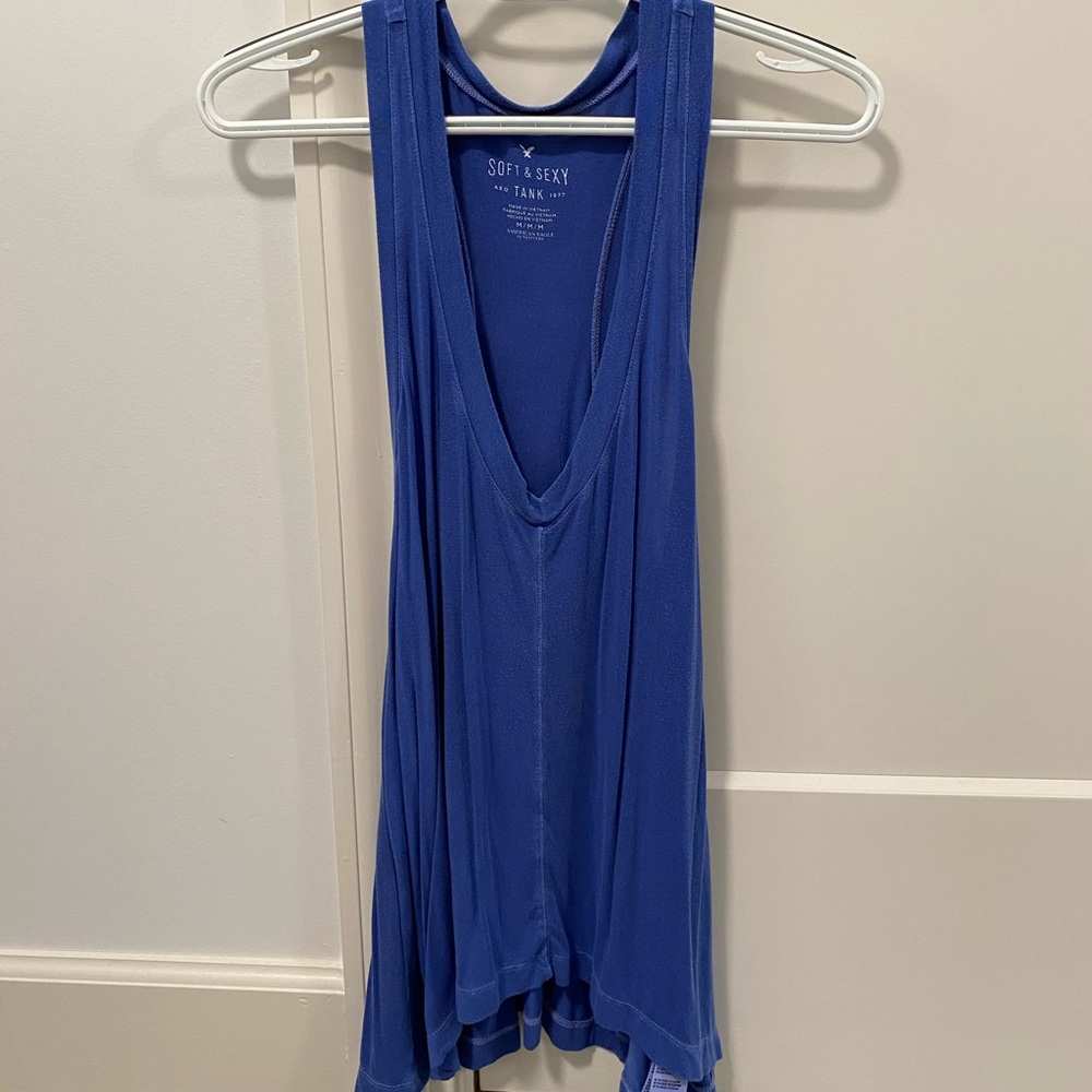 American Eagle blue tank top